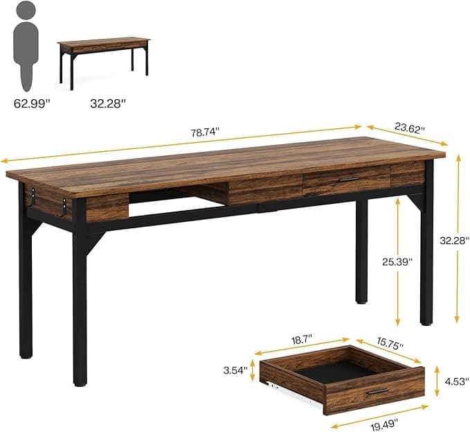 Lailang 200cm Biurko Komputerowe