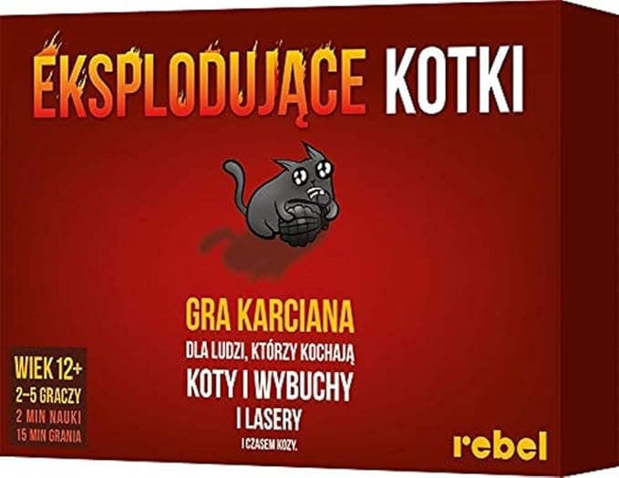 Rebel Exploding Kittens Gra Planszowa, Wielokolorowy, ‎Od 12 lat