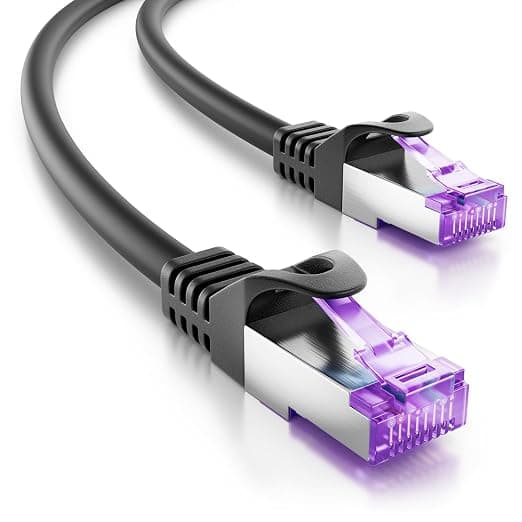deleyCON 3,0m CAT7 Kabel Sieciowy - 10 Gigabit - RJ45 Patchkabel Ethernet