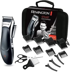 Remington maszynka do włosów + klipsy, peleryna