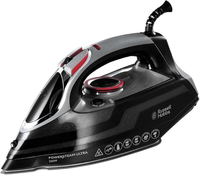 Russell Hobbs żelazko parowe 3100W, uderzenie pary 210g, strumień pary 70g/min, Power Steam