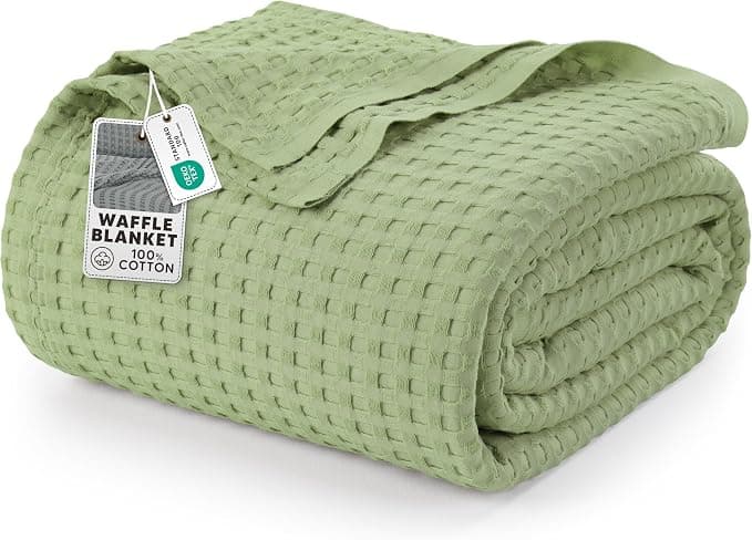 Utopia Bedding bawełniany koc waflowy 300 GSM