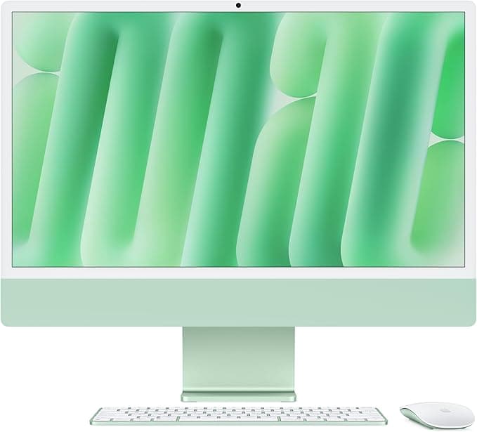 Apple iMac: Wszechstronny desktop all‑in‑one, czip M4, 10‑rdzeniowy CPU i 10‑rdzeniowy GPU: 24‑calowy wyświetlacz Retina