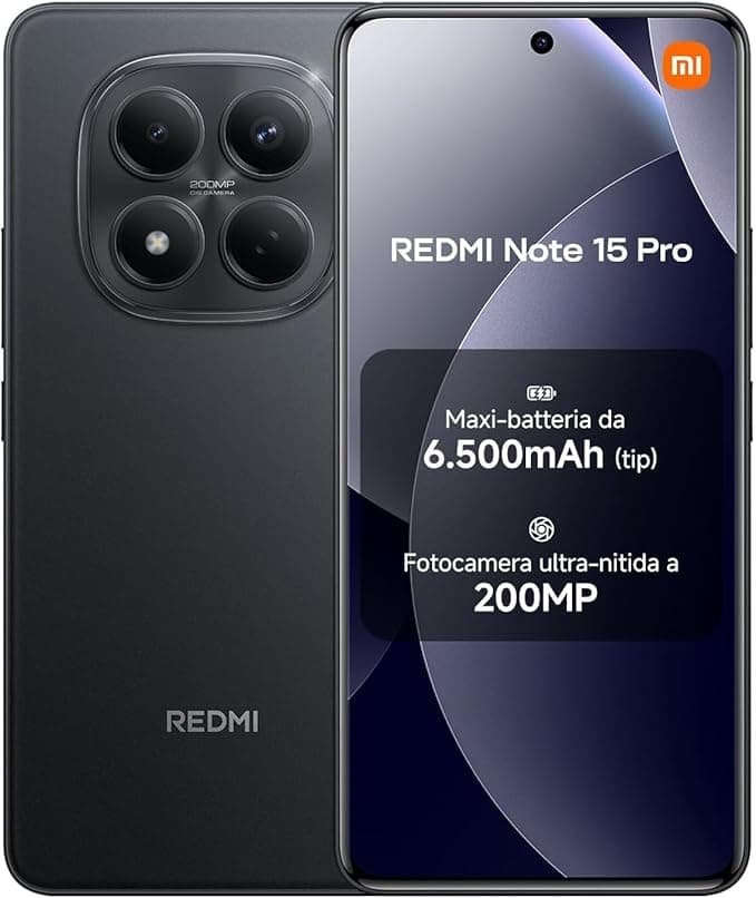 XIAOMI Redmi Note 15 Pro, smartfon 8 + 256 GB, masywny akumulator 6500 mAh, aparat 200 MP, odporność na IP65
