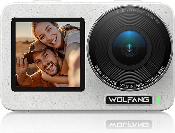 WOLFANG Seeker One White wodoszczelna kamera sportowa z wideo 4K60 Ultra HD