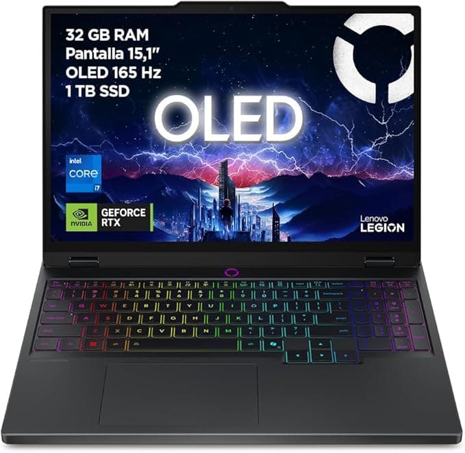 Lenovo Legion 5 Gen 10 – komputer przenośny do gier IA 15.1" WQXGA OLED (Intel Core i7-13650HX, NVIDIA GeForce RTX 5070, 32 GB RAM