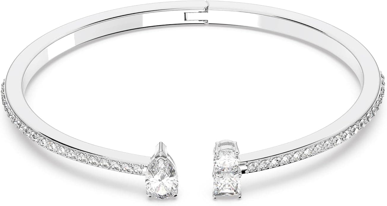 Swarovski Bransoletka typu mankiet Attract, Szlify różnorodne, Biały
