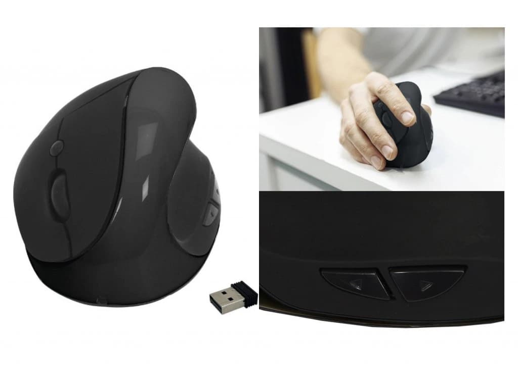 Specjalna ergonomiczna pionowa mysz bezprzewodowa