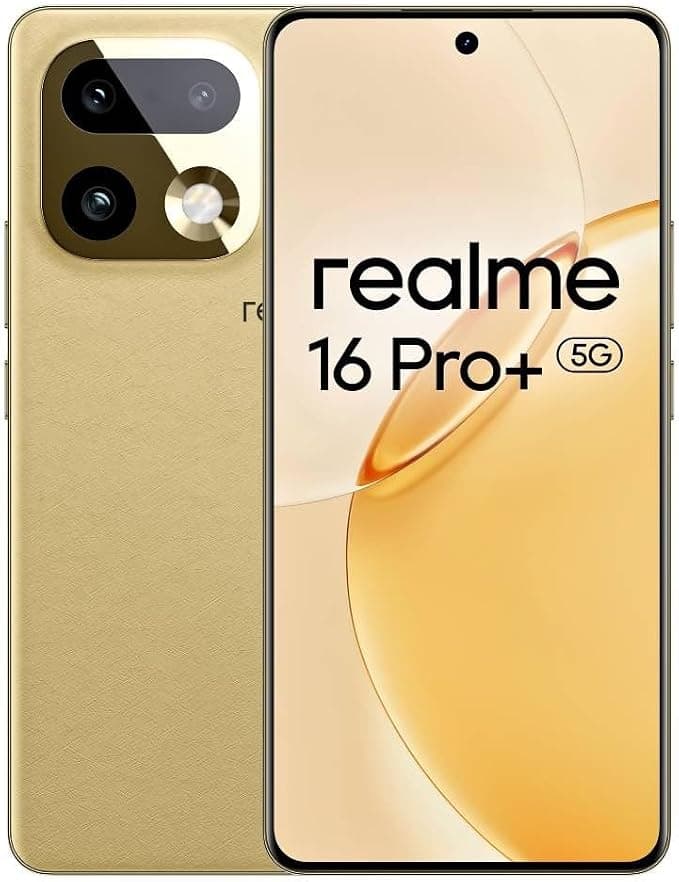 realme Smartfon 16 Pro+ 5G 12 GB / 512 GB OIS Złoty Master Gold
