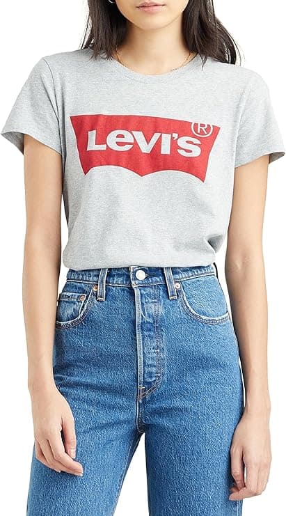 Levi's The Perfect Tee T-Shirt Kobiety, Logo Starstruck Heather Grey, L