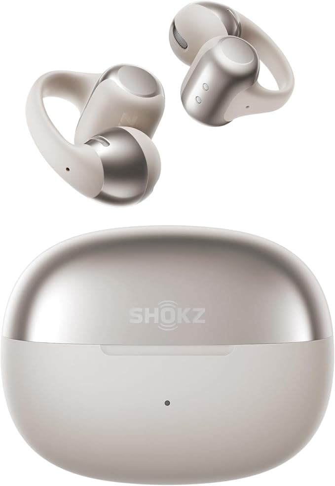 Shokz OpenDots ONE słuchawki Open-Ear clip-on z Dolby Audio, Szare