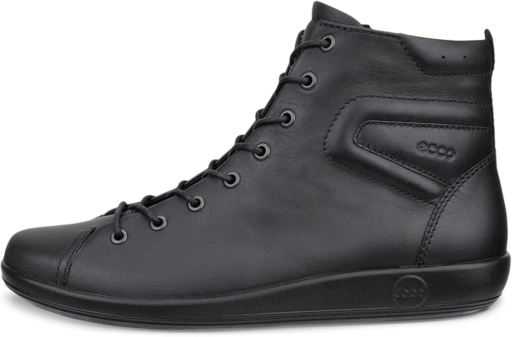 ECCO Buty damskie SOFT 2.0 ZIP BOOT CZARNE