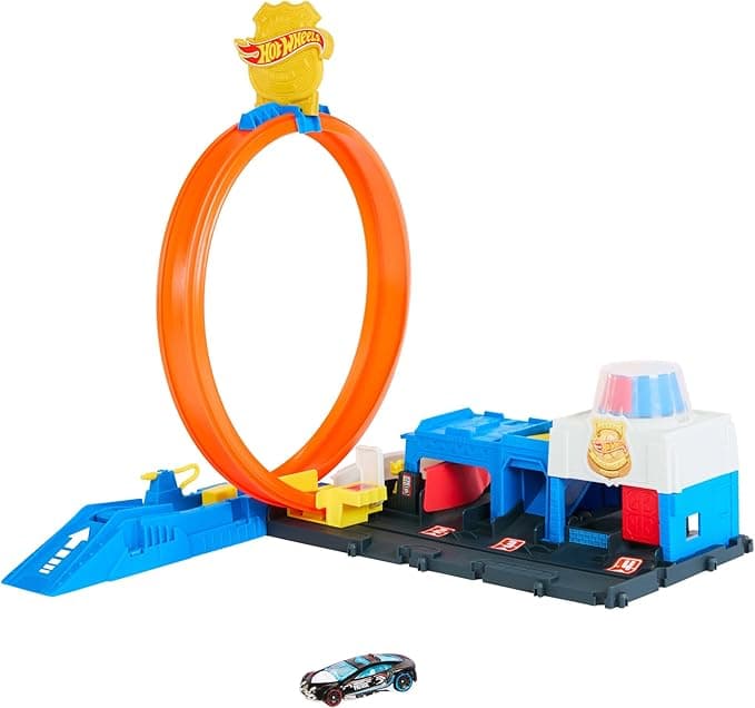 Hot Wheels City Superposterunek policji z autem