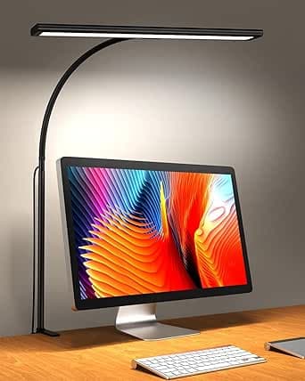iFalarila Lampa biurkowa, ściemniana, 160 diod LED do biura, domu