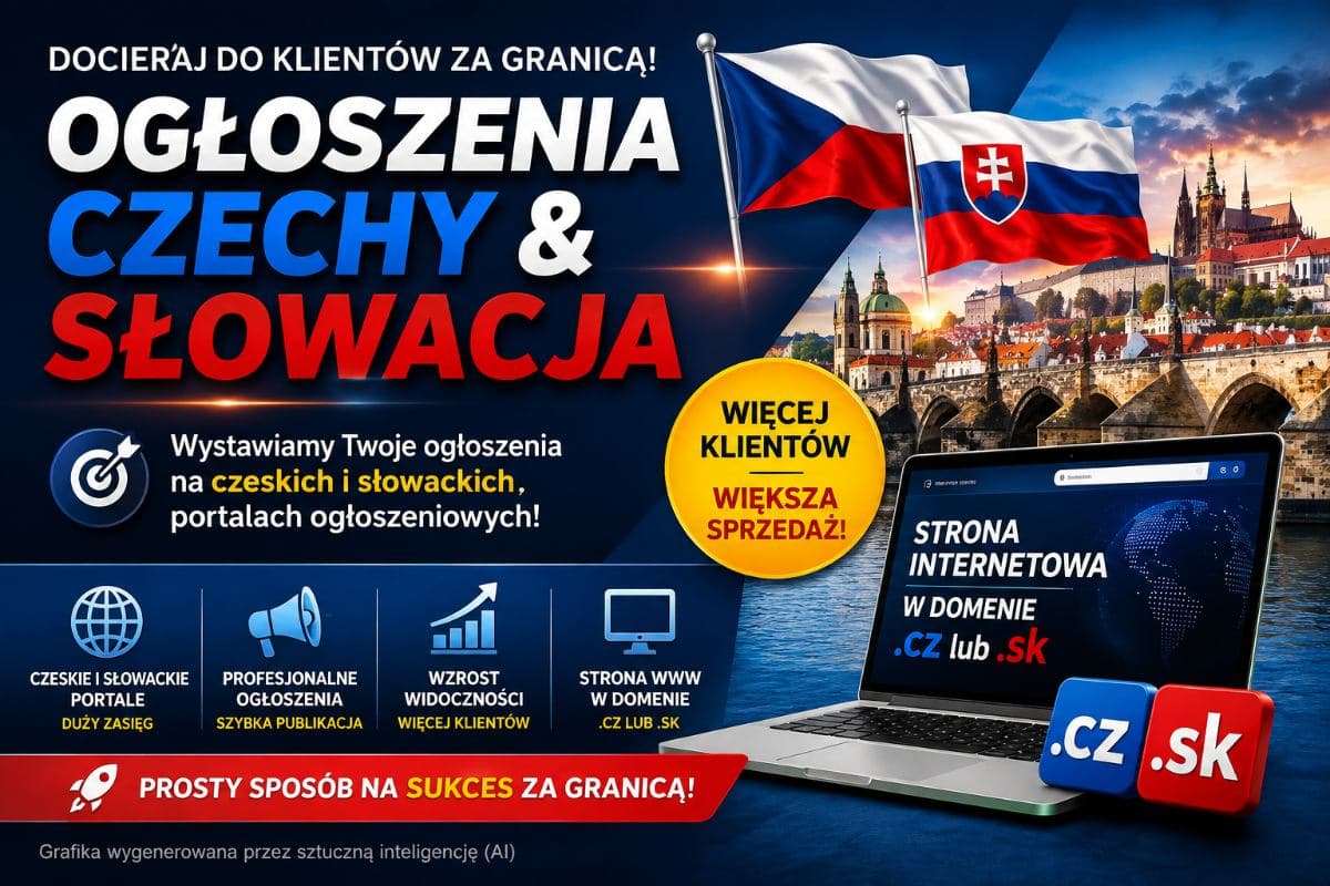 Dodawanie ogłoszeń Czechy Słowacja