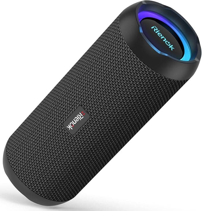 RIENOK Głośnik Bluetooth ze światłem
