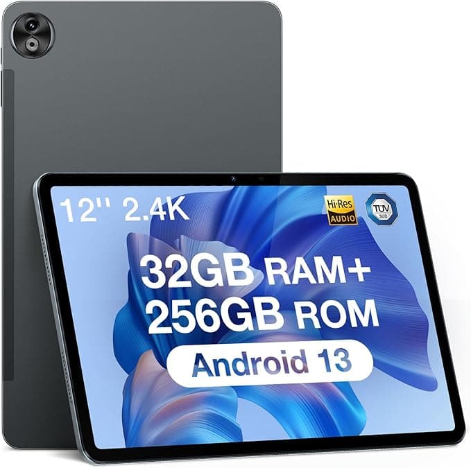 DOOGEE T20 Ultra Tablet z Systemem Android 13, 12 Cali, 32 GB + 256 GB (TF 2TB), Helio G99 Octa-Core