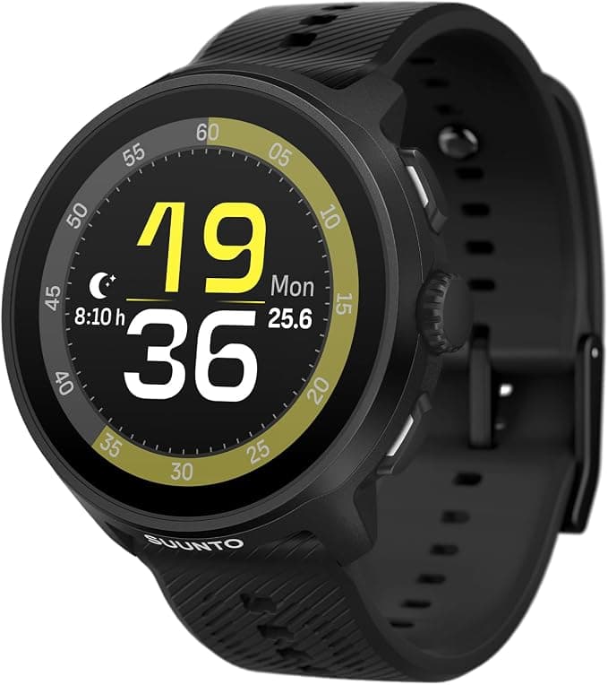 SUUNTO Run Zegarek GPS do biegania, lekki z 4 GB muzyką offline