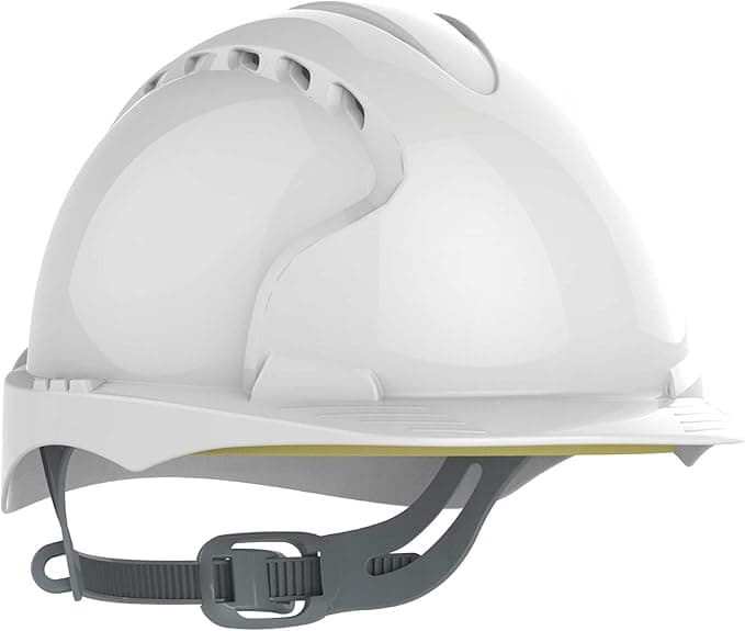 JSP Wentylowany kask EVO2 Mid Peak Wht z mechanizmem zapadkowym