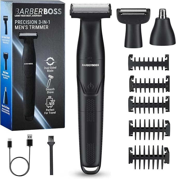 BarberBoss męski precyzyjny trymer, maszynka do strzyżenia 
