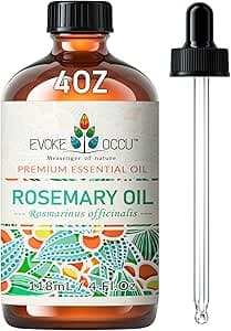 EVOKE OCCU Olejek Eteryczny z Rozmarynu 4 Oz,Czysty Olejek Rozmarynowy
