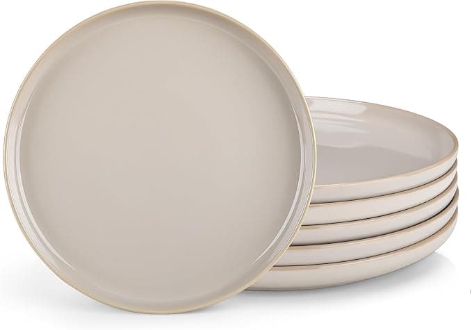 vancasso PLAYA 6-częściowy zestaw talerzy obiadowych, 26 cm, talerze obiadowe dla 6 osób