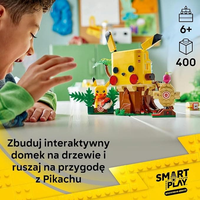 LEGO Pokémon SMART Play: Dom treningowy z Pikachu 72164