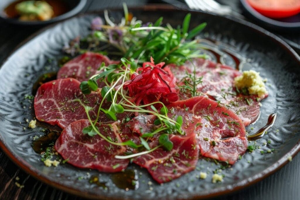 Carpaccio z wołowiny Wagyu MIRABELLE