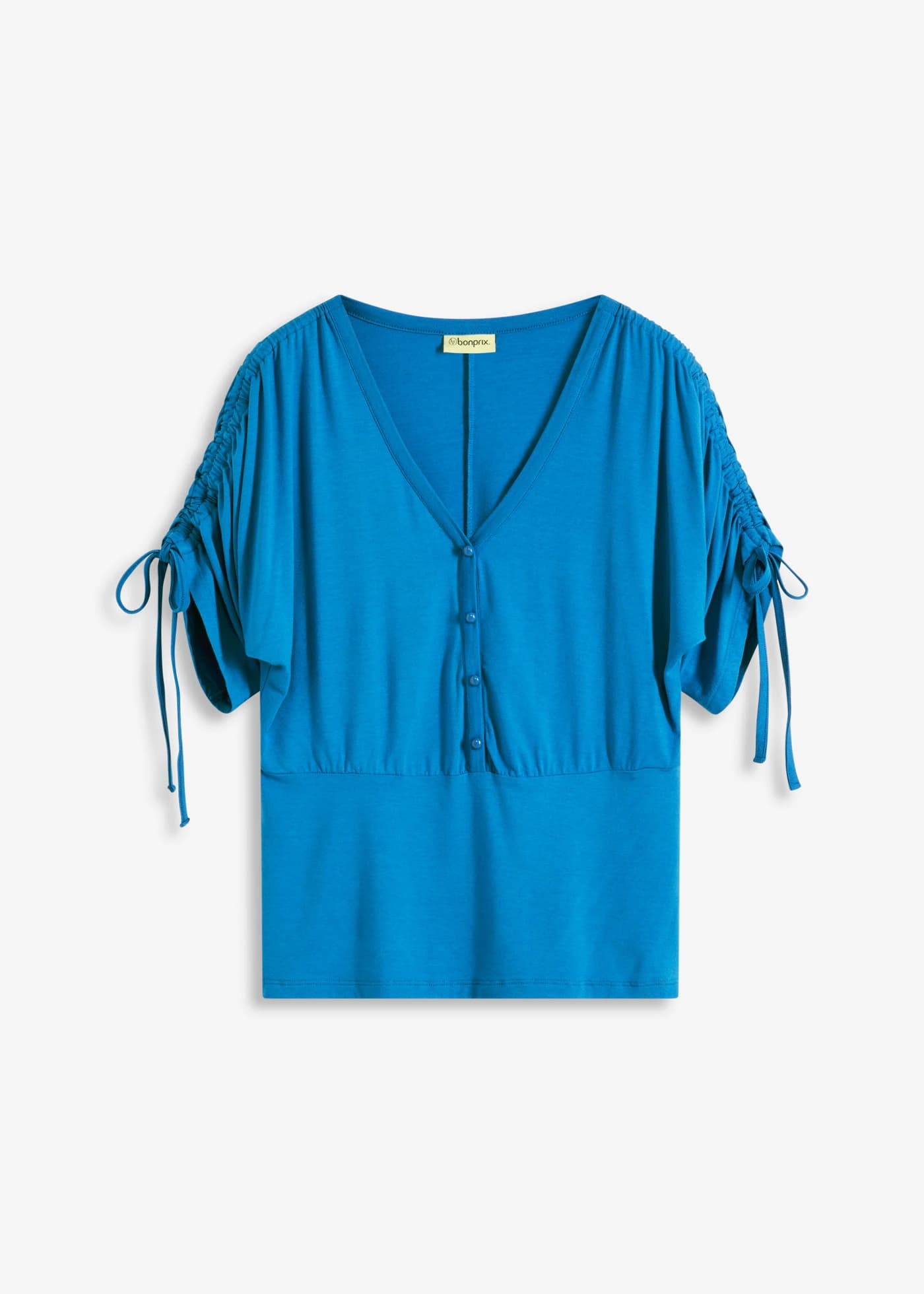 Shirt z plisą guzikową