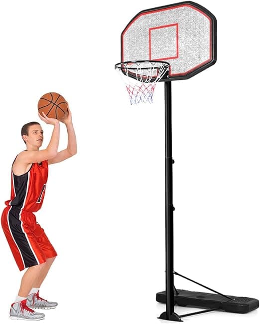 COSTWAY Stojak do koszykówki 200-305 cm, z regulacją wysokości