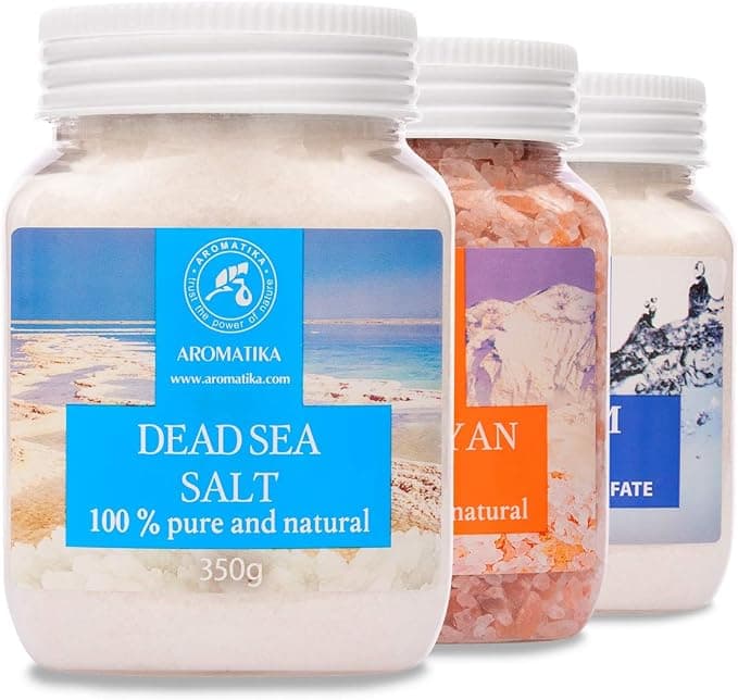 Bath Salts Set - Epsom Salt - Himalayan Pink Sal