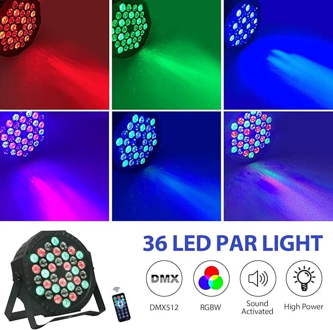 LED Par 36 LED oświetlenie dyskotekowe RGB