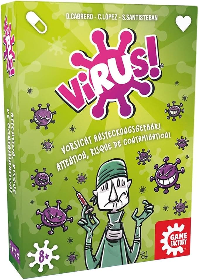 Game Factory Virus! Gra, Wielokolorowy, 8+ Lat