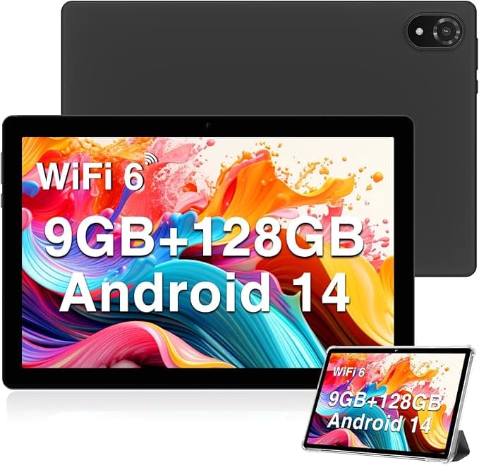 DOOGEE U10 Tablet 10,1", WiFi 6 tabletów z systemem Android 13, 9 GB RAM+128 GB ROM, 1280 x 800 IPS