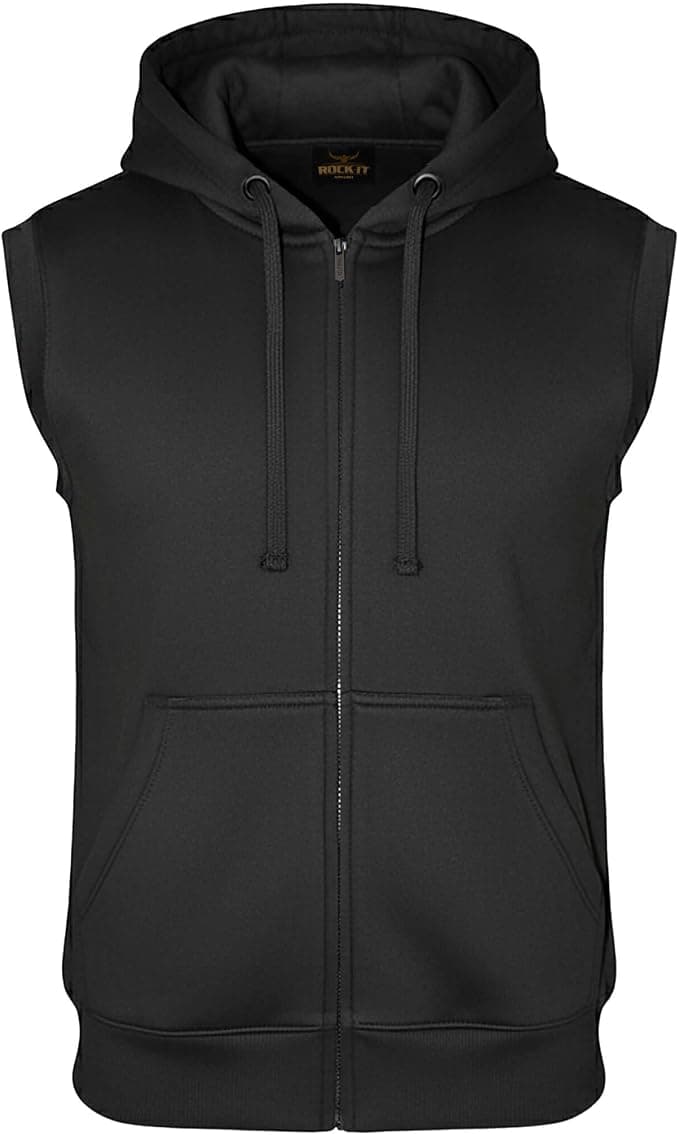 ROCK-IT Apparel Bluza bez rękawów z kapturem dla mężczyzn