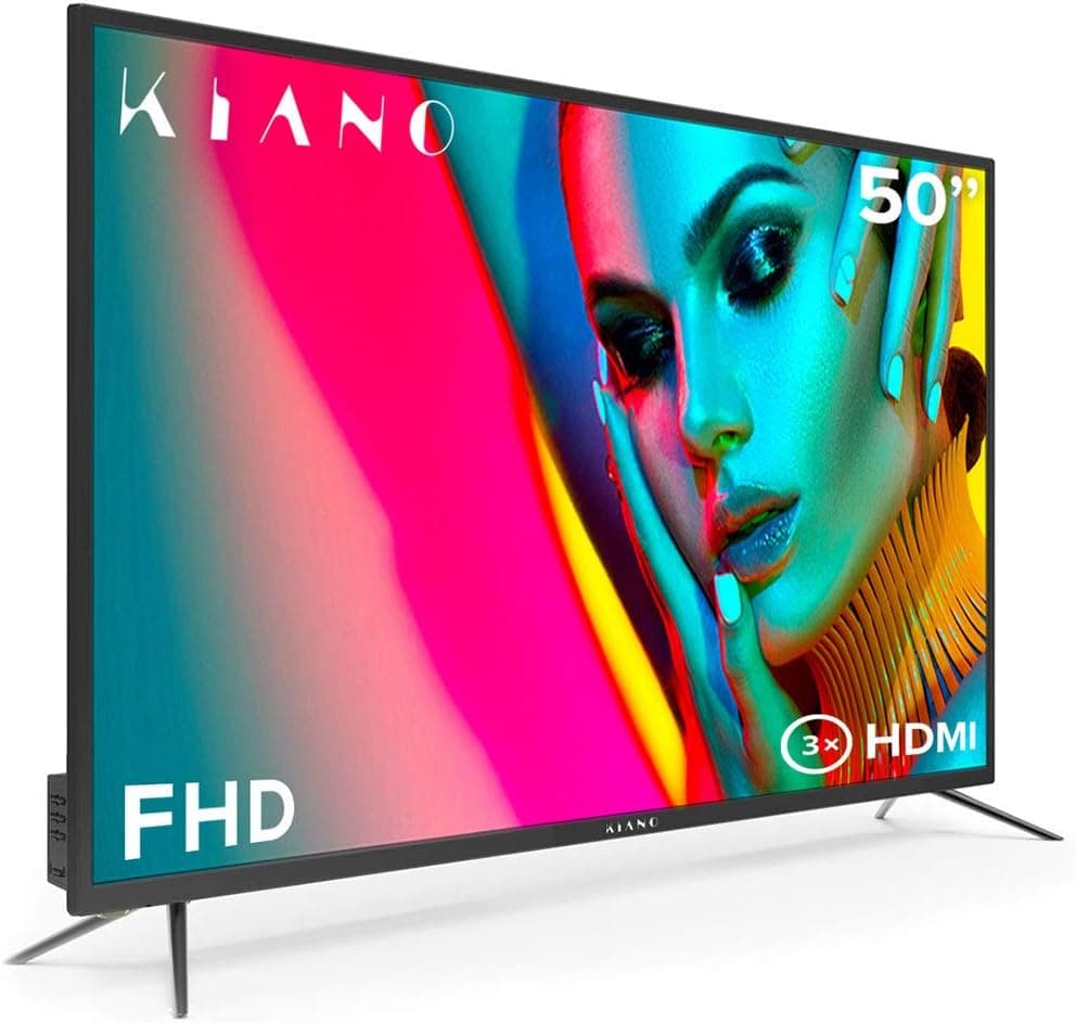 Telewizor Kiano Slim TV 50" [127cm Full HD] (DVB-T2, CI+) Nagrywanie, 50 cali, (PVR, Dolby Audio,