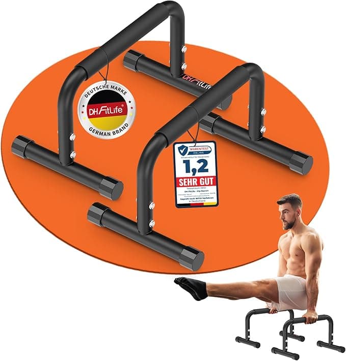 DH FitLife Regulowane pręty (30-35 cm) do kalisteniki, 2-stopniowe uchwyty do pompek 