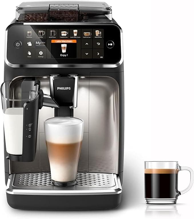 Philips Automatyczny Ekspres do Kawy 5400, LatteGo, 12 Napojów, Chrom
