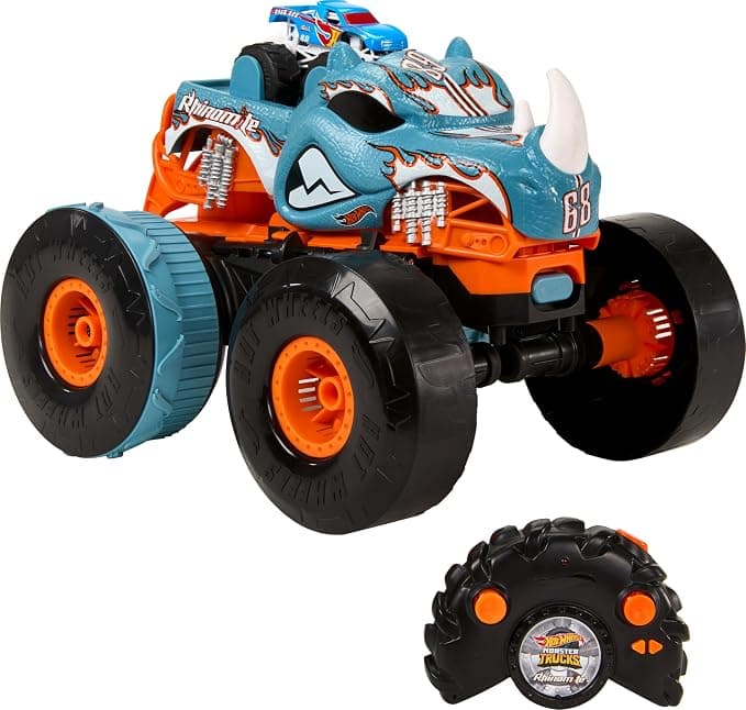 Hot Wheels Monster Trucks HW Rhinomite RC transformujący