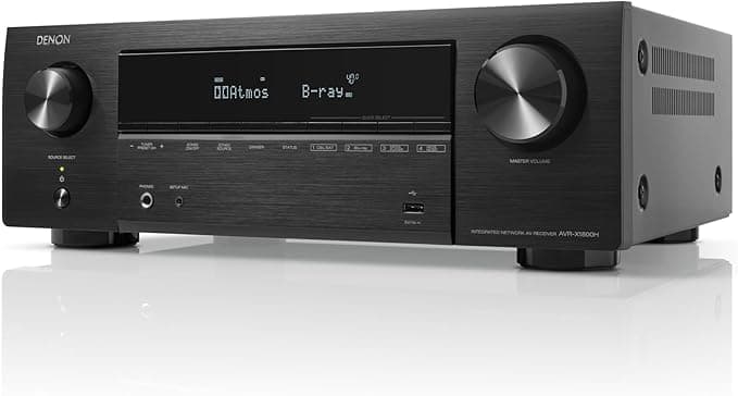 Denon AVR-X1800H Amplituner Av, Czarny, 7.2-145W