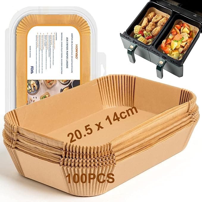 HONYAO Papieru do Pieczenia do Frytkownica Dwukomorowy