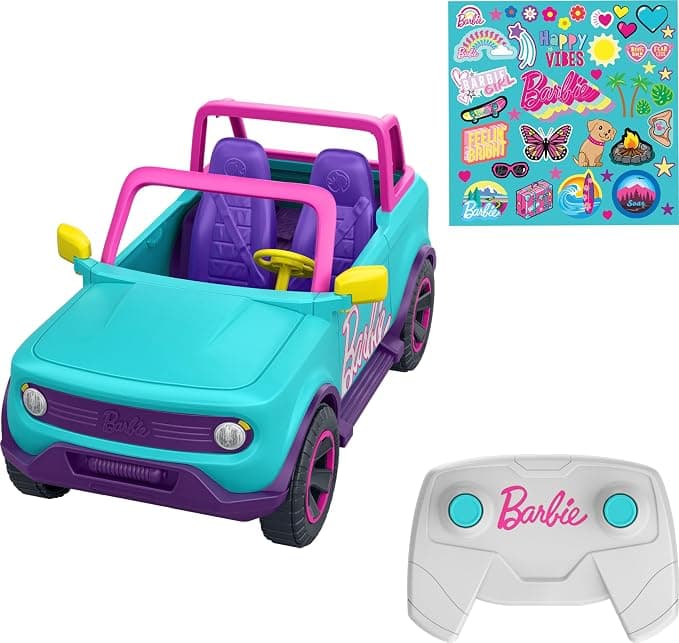 Hot Wheels Barbie RC SUV, różowy pojazd zdalnie sterowany