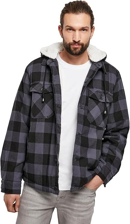 Brandit Kurtka polarowa z kapturem Mężczyźni Kurtka Lumberjacket