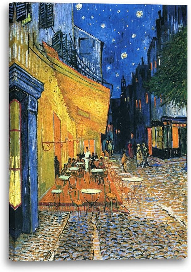 Płótno (60x80cm): Vincent van Gogh - Taras kawiarni na Place du Forum, Arles, w nocy (1888)