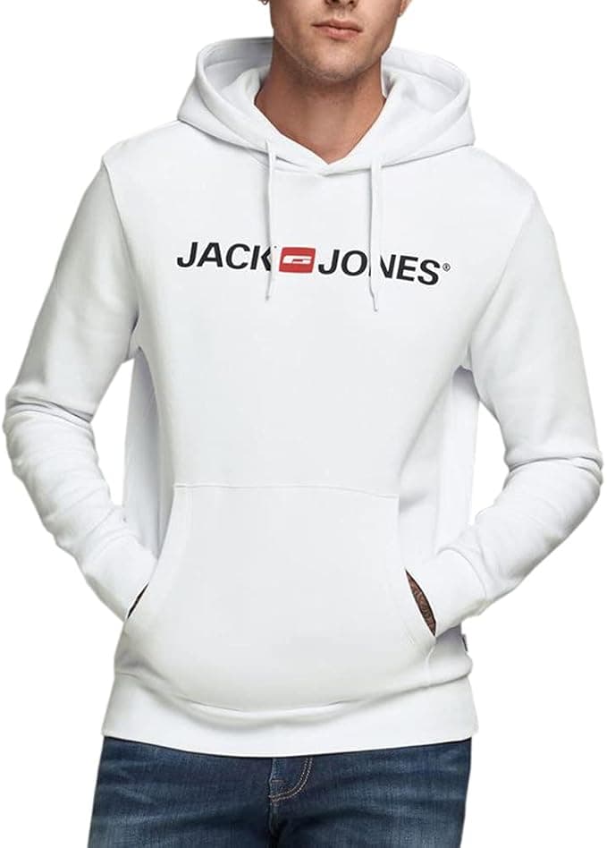 JACK & JONES Jjecorp Logo Sweat Hood Noos 12137054 Bluza Z Kapturem Mężczyźni