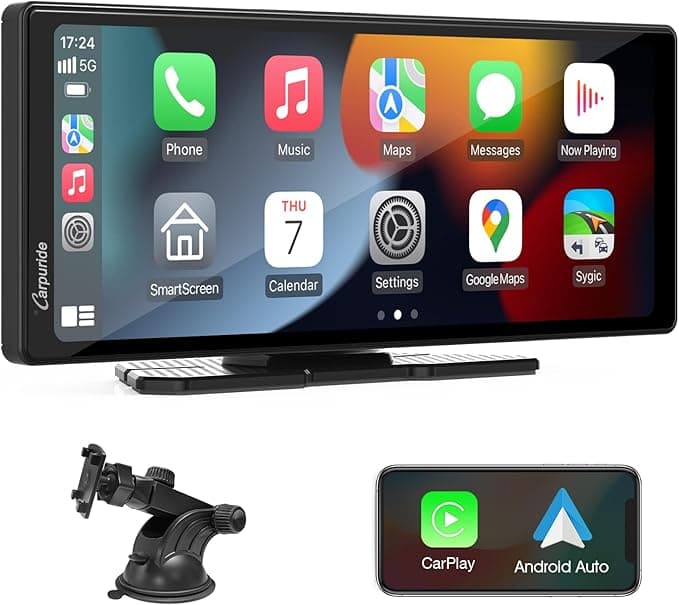 Carpuride C92 Bezprzewodowe radio samochodowe z CarPlay i Android Auto