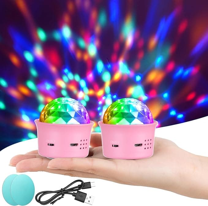 URAQT Disco Lights, Mini Aktywowane Dźwiękiem Oświetlenie Imprezow