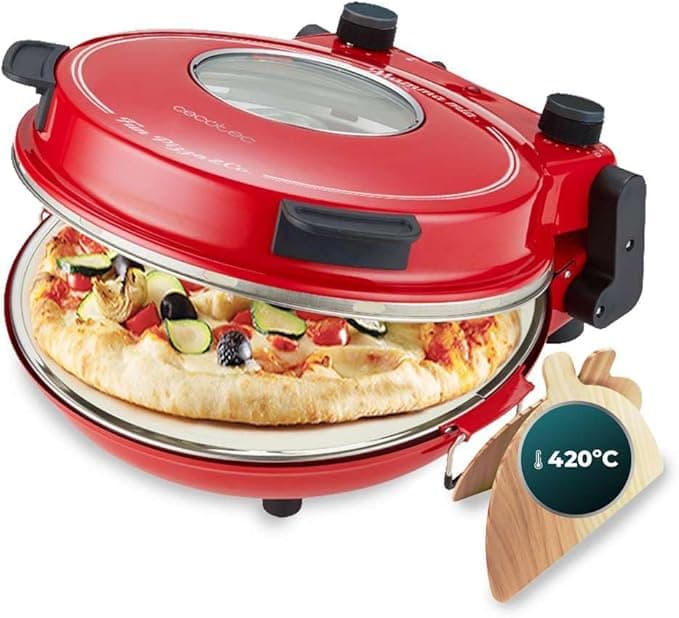 Piekarnik stołowy Cecotec Bake&Toast 6090 White Gyro o pojemności 60 litrów. 2200 W, Oświetlenie wewnętrzne, 12 funkcji, Temperatura do 230°