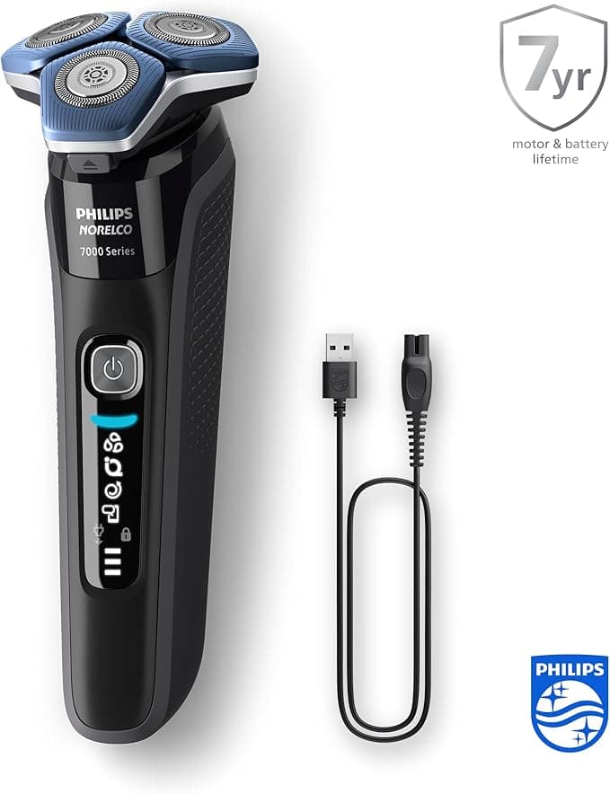 Golarka elektryczna Philips Series 7000 do golenia na mokro i na sucho z technologią SkinIQ