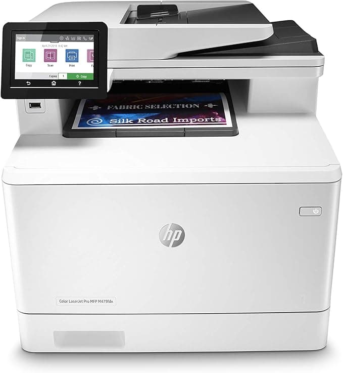 HP M479fdw Colour LaserJet Pro Drukarka Wielofunkcyjna, 39.88 x 47.24 x 41.66 cm, Biały